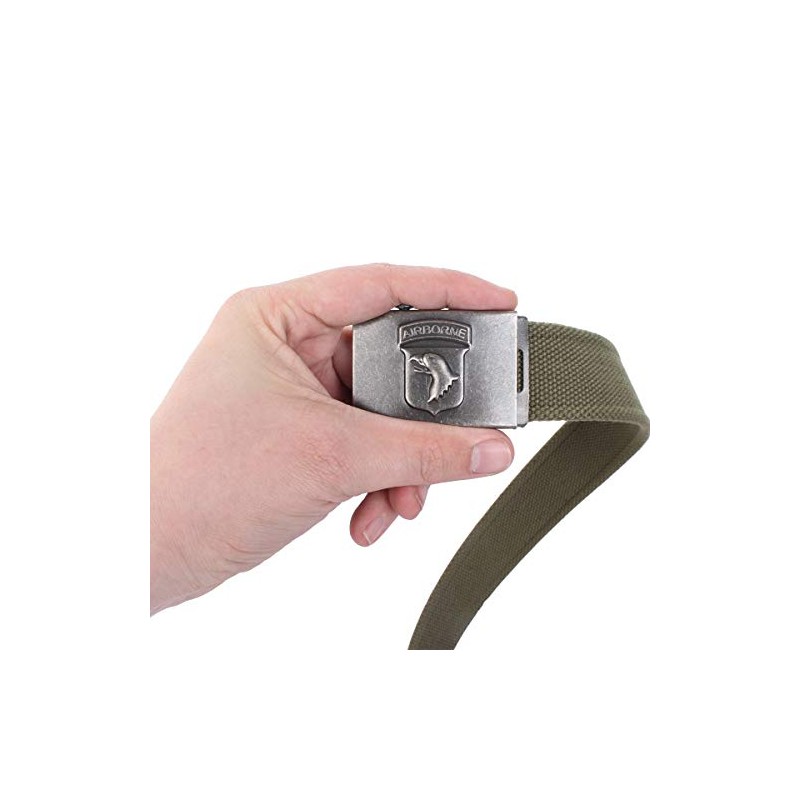Mil-tec Airborne Trouser Belt - Olive Green