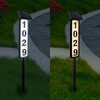 Solar House Number Sign Multifunction Waterproof LED Illuminated Outdoor Solar