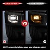BICYACO LED Fog Lights with DRL Daytime Running Light Compatible