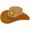 MPD Wood Painted Cutout Shape (Cowboy Hat)