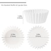 Caperci Heavy Duty Standard White Cupcake Liners 150 Counts -