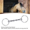 Horse Snaffle Stainless Steel Flexible Jointed Wearable Rust Proof O