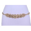 Unbranded Women Great Elegant Belt Gold Plated Metal Chain Link