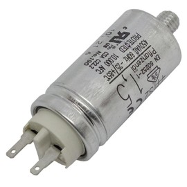 Lumonic Starting Capacitor Hydra MKP-500 1.5-A [Including Plug 6.3 x 0.8 mm] Motor Capacitor 1.5µF 450V 25 x 48 mm I Capacitor with High-Quality Metal Housing