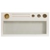 ALIMORDEN Floating Shelf with Drawer,Floating Drawer for Bathroom, White Wall