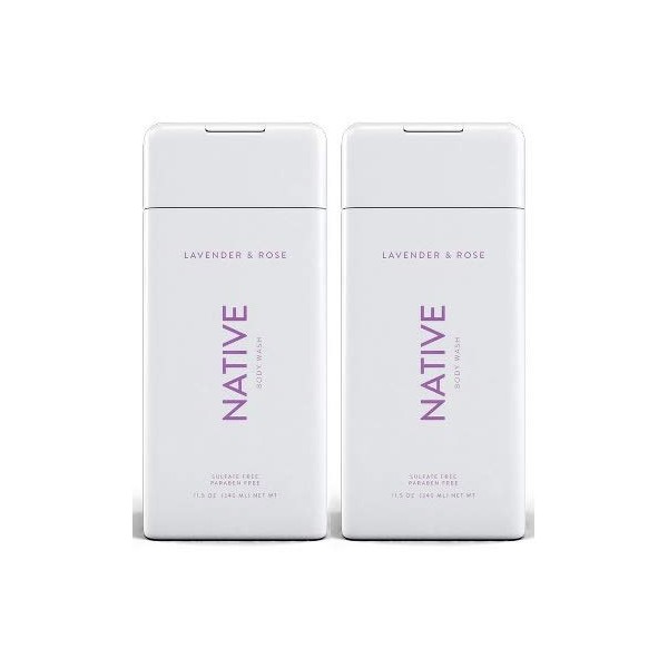 Native Body Wash - Lavender & Rose 11.5 oz (340ml) - 2-PACK