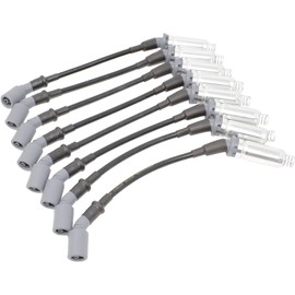 AIP Electronics Dragon FIRE Performance Pro Series Direct Fit 8.5mm 12.5" 40 Ohm Spark Plug Wire Set Compatible with 1995-2005 GM Trucks 4.8L 5.3L 6.0L V8 Replaces MSD 32829 OEM Fit SPW3015-BK