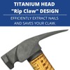 Boss Hammer Construction Grade Titanium Hammer with Tough Tennessee Hickory