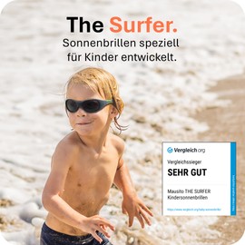 Mausito Children's Sunglasses 2-4 Years & 5-8 Years Comparison Winner Children's Sunglasses 100% UV Protection Flexible Non-Toxic Children's Sunglasses with Strap European Design Made for Children,