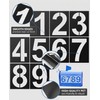MenYiYDS 10 Pezzi Stencil Numeri Grandi Riutilizzabile, stencil, da 0