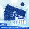 YeegfeyA 4 Pack Microfiber Mop Heads for Hardwood Tile Laminate