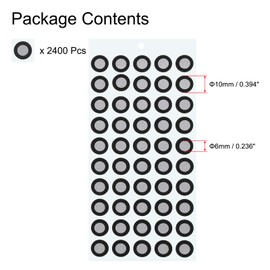 uxcell 2400 Pcs 3D Scanner Markers 6mm High Reflective 3D Scanning Dots 3D Tracking Dots Reference Point 3D Target Diffuse Reflection Markers for Laser 3D Scanners(6x10mm)