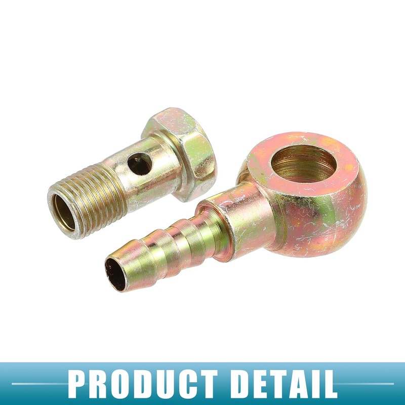 A ABSOPRO Banjo Bolt M10x1 8mm Banjo Hose Barb Bolt