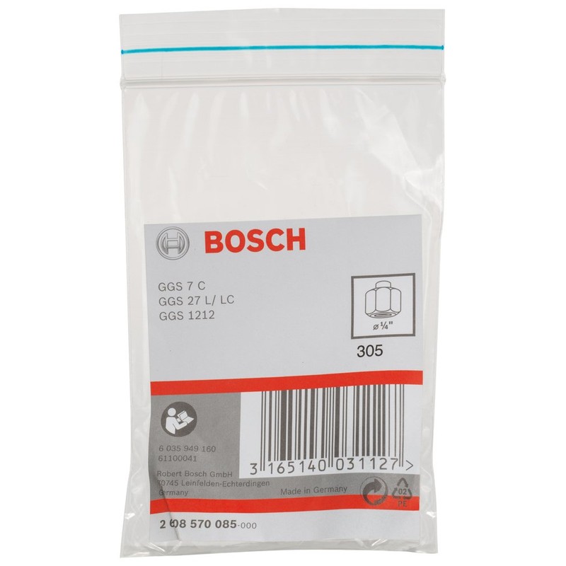Bosch 1x Collet with locking nut (Ø 1/4'', Accessories for