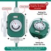 Feekoon 30 Ft Outdoor Extension Cord with Outlet Timer, Evenly