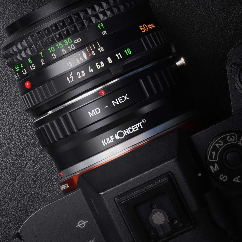 K&F Concept MD to NEX Adapter MD MC Mount Lens