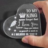 Heart Shaped Acrylic Plaque Valentines Gifts for Her, Exquisite Girlfriend