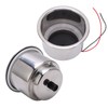 2PCS Luminous Cup Holder 304 Stainless Steel 8 LEDs Draining