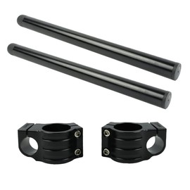 FLYPIG 35mm Clip on Handlebar 35mm Fork Tube Handle Bar 7/8" Motorcycle Bars for Honda CB500 CB650 CB750 CB450 CX500 GB500 GL500 CB550 Suzuki TS250 GN400 GS750 GT550 Cafe Racer Street Sport Bike