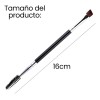 Brocha Doble Para Ceja Cepillo Pestañas 2 Cabezas Maquillaje