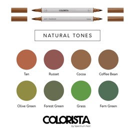 Spectrum Noir Colorista Art Markers - Pack of 8 - Natural Tones 8pc