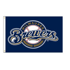 Brewers Flag Milwaukee Team Banner 3x5ft 150D Polyester Flag For Outdoor Garage Room Man Cave