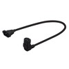 JORINDO 0.6m/1.96ft IEC320 C13 Female Up Angle to C14 Male