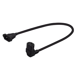 JORINDO 0.6m/1.96ft IEC320 C13 Female Up Angle to C14 Male Panel Mount Power Cable 10A 250V,Suitable for UPS PDU