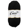 Emu Classic Chunky Acrylic Yarn 100g Ball 164m, Black -