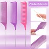 TIESOME 6 Pcs Highlight Comb Set, Professional Highlighting Comb With