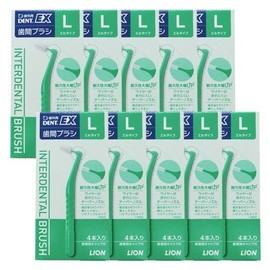 LION DENT. EX Interdental Brush, L (LION DENT. EX Interdental Brush), 10 Boxes, Set of 40