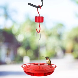 Unbranded Metal Ant Moat for Hummingbird Feeders, Red Hummingbird Feeder Ant Guard, 4 Hook