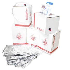 Long Term Water Storage System, BPA Free Water Bags, 5 Year Shelf Life | 25 Gallon Set