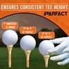 ParFact Golf Tees Wooden | Pack of 120 | Durable