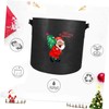 Levemolo Christmas Patterned Planting Container Bag for Garden Breathable Planting