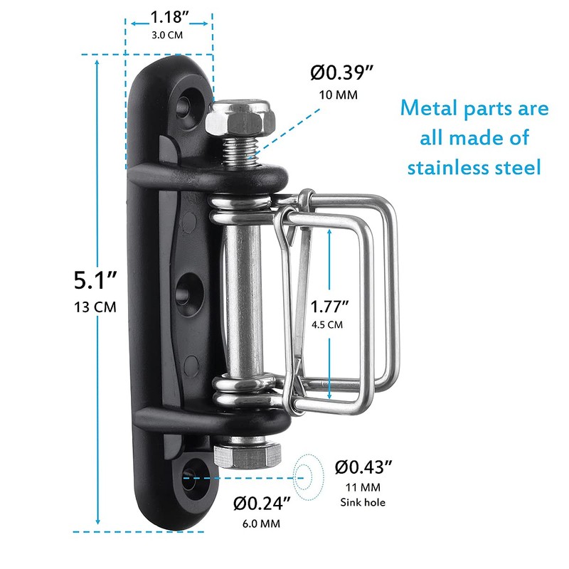 QMARK 4 Pack Electric Fence Corner Insulator, End Insulator with