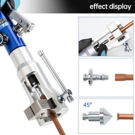 Hydraulic Swaging and Flaring Tools Kit for 3/16" to 7/8" inch Soft HVAC Copper Tube,Not for Brakeline Fuel Transmission Automotive Brake Line
