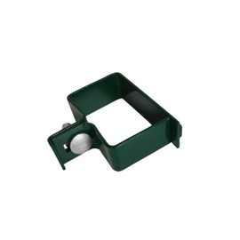 End Clamp 60 x 40 mm Fence Clamp for Fence Posts Strut Clamp Attachment for Grid Mat Fence (Green)
