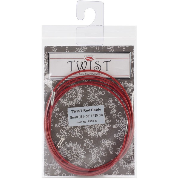 CHIAOGOO Twist Red Lace Interchangeable Cables 50", Small