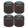 4 Pcs Electric Bass Knob Dome Metal High End Shell