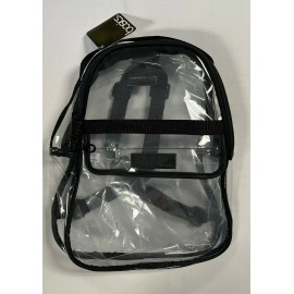 Basics Clear Stadium Approved Backpack Bag with adjustable strap purse travel football