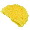 Medifier Women's Vintage Floral Leaf Retro Swimming Cap, yellow