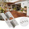 Pack of 100 Stainless Steel Patio Clips Stainless Steel Mounting