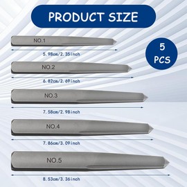 5Pcs Screw Extractor Set-Easy Out Bolt Remover Tool for Damaged or Broken Screws,Square Head Design-Quick Removal,Car & Home Repair