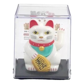Mini Estatuilla Gato Japonés Suerte Fortuna Brazo Maneki Nek