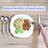 Weighted 7 oz Eating Utensils by Celley, 4pc Stainless Steel