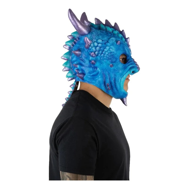 Máscara de Látex Luchador Drago Multicolor para Adultos Ghoulish Productions