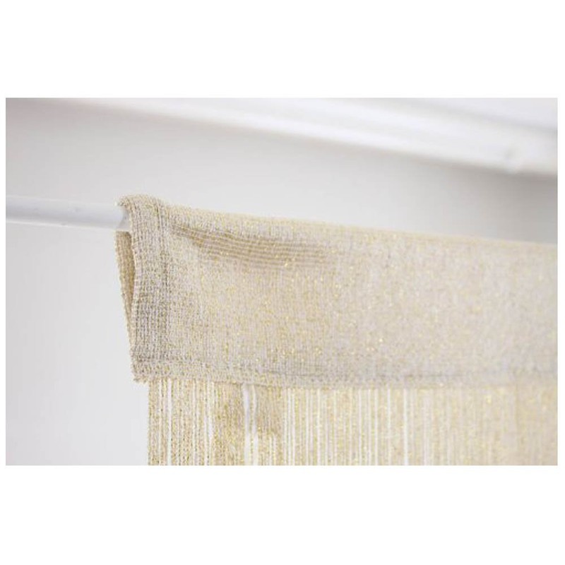 narumikk ラメ入りヒモスクリーン ゴールド 150cm丈 19-822