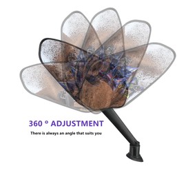 ATV Rear View Mirror, WLOOD 360 Degrees Ball-Type ATV Side Rearview Mirror with 7/8" Handlebar Mount for Motocycle Scooter Moped Sportsman Dirt Bike Cruiser 4 wheeler mirrors