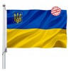 Double Sided Ukraine Trident Flag 3x5 ft Outdoor- Ukrainian National